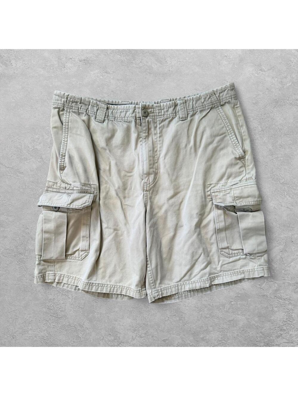 Vintage Gap Standard Cargo Light Khaki Utility Shorts - Sz 40